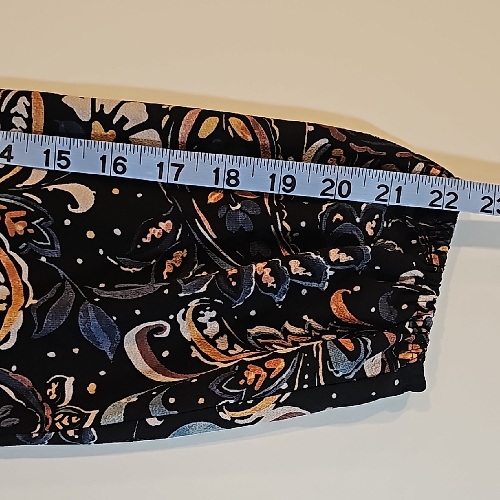 NWOT Vince‎ Camuto Paisley Print Shift Dress Longsleeve Tie Waist Pullover 4 - Picture 13 of 16